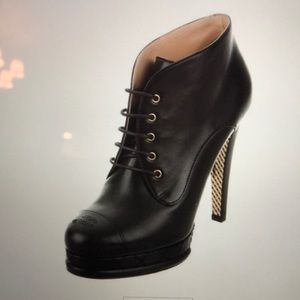 Chanel Lace-up booties 39.5 /size 9.5